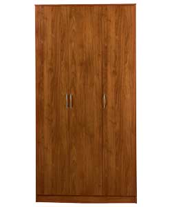 Unbranded Impressions 3 Door Wardrobe - Dark Maple