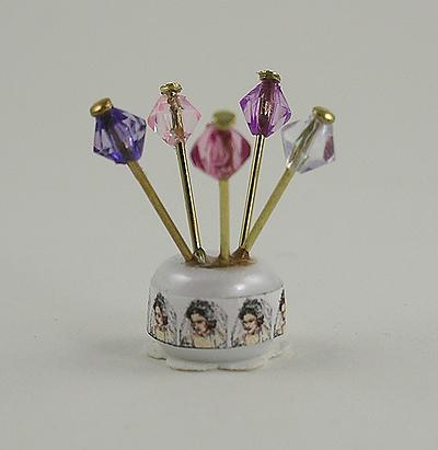 Individually Handcrafted Hat Pins in Holder