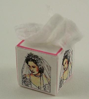 1:12 Scale Individually Handcrafted Dolls House Miniature Box of Tissues. This item is