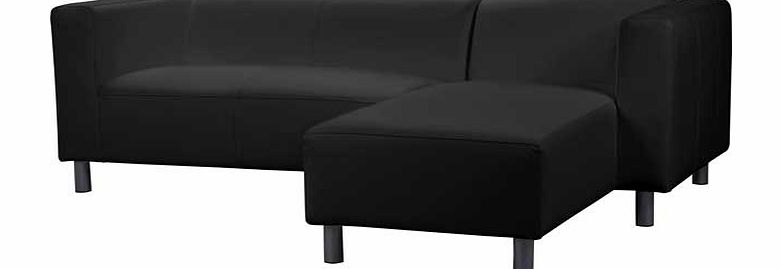Unbranded Jasper Fabric Right Hand Corner Sofa Group - Black