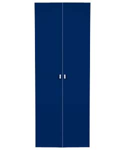 Unbranded Kids Modular Double Wardrobe Door - Blue Gloss