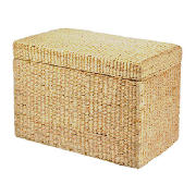 This large rush seat is made from natural rush material, a perfect storage addition to your househol