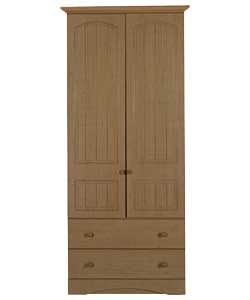 Unbranded Leyton Ready Assembled 2 Door Gents Robe - Maple