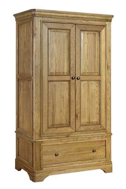 Unbranded Loire Oak Double Wardrobe with drawer
