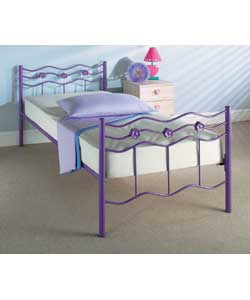 Lucy Single Lilac Bedstead with Deluxe Mattress