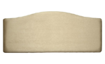 Unbranded Marbella Faux Suede 4and#39;0 Headboard - Pearl