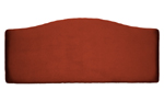 Unbranded Marbella Faux Suede 5and#39;0 Headboard - Teracotta