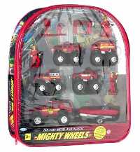 MIGHTY WHEELS BACKPACK - Red