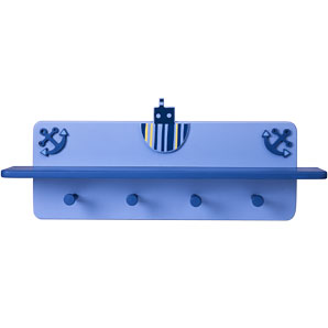 Nautical Motif Shelf- Blue