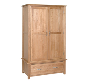 Unbranded New oak 1 drawer wardrobe
