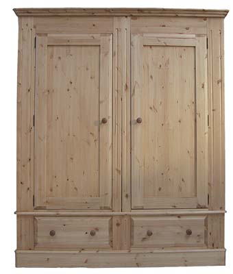 OLD MILL PINE WARDROBE 6FT WITH DWRS