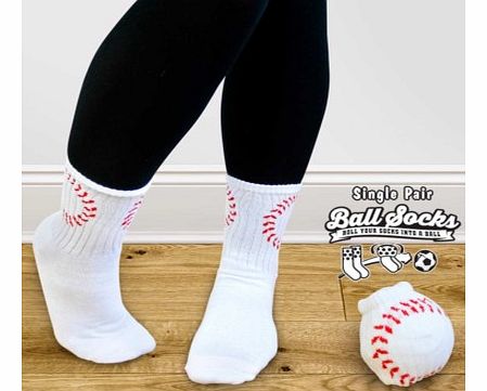 Unbranded Pair of Baseball Style Socks - Ball Socks 4829C
