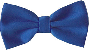 Plain Royal Blue Bow Tie
