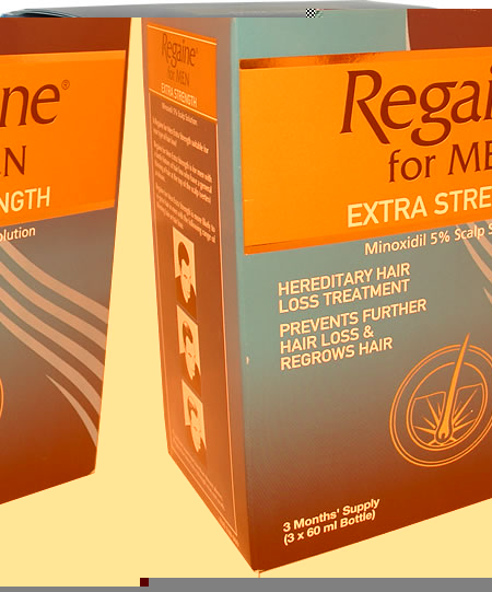 Regaine Extra Strength For Men (3 x 60ml) (Minoxidil).  Back in stock at long last!  We recommend or