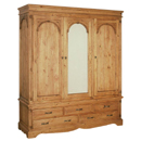Regency Pine triple wardrobe furniture