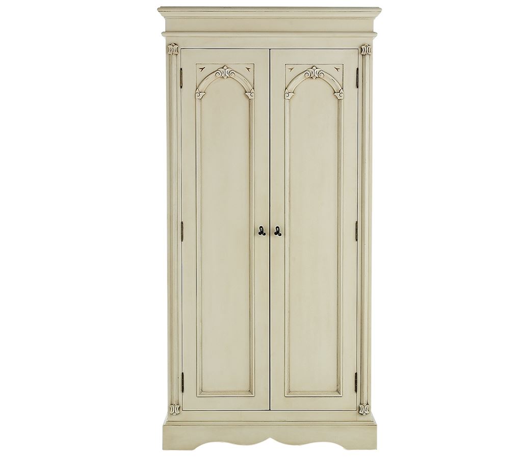 Unbranded Romantic petite ivory style 2 door wardrobe
