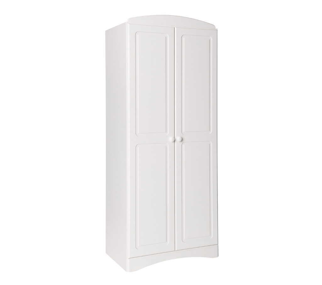 Unbranded room4 Scandi white 2 door wardrobe