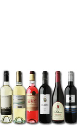 Unbranded Seasonal Wines Mixed Case, June 12 bottles, 2 of each wine.