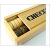 These wooden 30mm counters can be used for backgammon or draughts (checkers) and come in a wooden pr