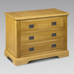 Sheraton - 3 Drawer Chest (Solid Pine)
