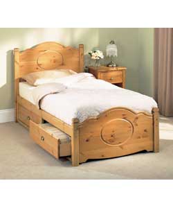 Sherington Single Bed with 2 Drawers and Sprung Mattress