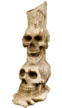Skull Pile Candle Holder