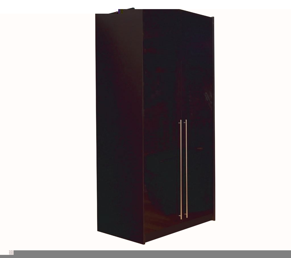 Unbranded space2fit Black Gloss Double Wardrobe