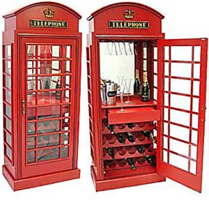 Telephone Box Wine Cabinet Contemporary Furniture