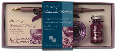 The Art of Beautiful Writing Pen & Inkwell Set