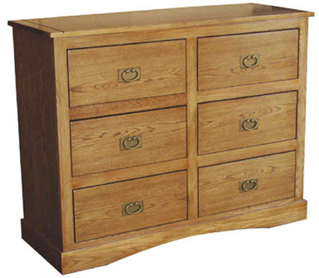 Unbranded VERMONT 3   3 DRAWER CHEST OF DRAWERS ANTIQUED
