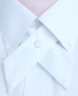 Unbranded White Crossover Bow Tie