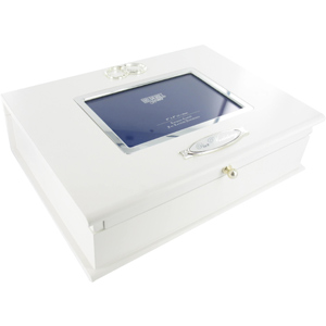 Unbranded White Keepsake Wedding Box