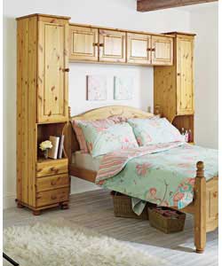Unbranded Wycombe Overbed Fitment Wardrobe - Pine