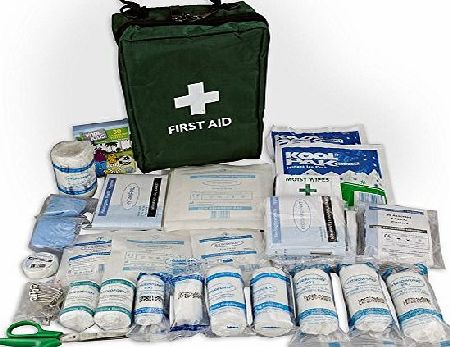 ValueProducts 115 Piece Deluxe First Aid Kit Bag - Home, Holiday, Travel, Sports, Car, Camping, Caravan, Office