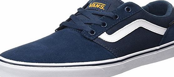 Vans Mens Chapman Stripe Low-Top Sneakers, Blue (Varsity Navy/Gold), 7 UK