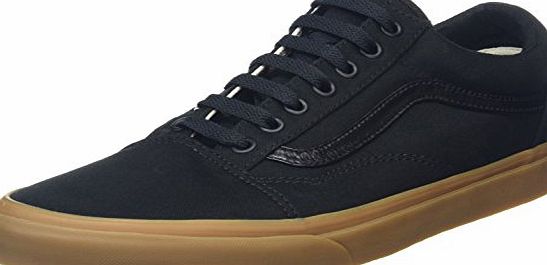 Vans Unisex Adults Old Skool Low-Top Sneakers, Black (Canvas Gum), 9 UK