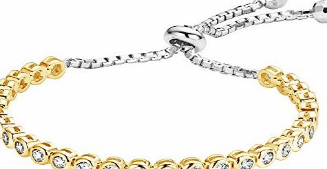 Velini Jewels Velini adjustable Tennis Bracelet 925 Sterling Silver bezel-setting with 3mm CZ stones