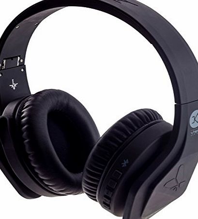 VIBE  FLI Over-Ear Wireless Bluetooth Headphones with In-Line Microphone - Black