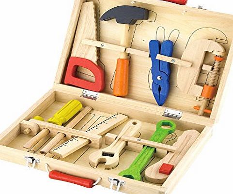 Viga Wooden 10 Piece Tool Box Set