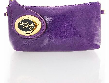 Vivienne Westwood Patent Chatelaine Purple Bag
