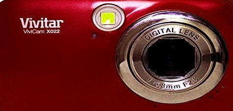 Vivitar Compact Digital Camera Vivitar X022 10MP (10 Megapixel, 4x Zoom) (Red)
