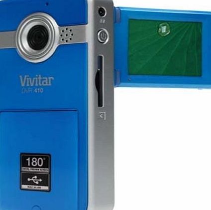 Vivitar DVR410 Pocket Digital Video Camcorder - Blueberry