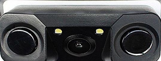 Vococal 3 in 1 Waterproof 2 Radar Sensor   HD Night Vision 170 Degree Viewing Color CMOS Car Backup Rear View Parking Camera   2 LED Filling Light