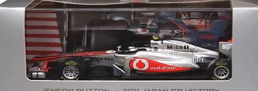 vodafone mclaren mercedes  1:43 Scale Replica car - Jenson Button 2011 Japan GP Victory- Team Colours