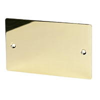 2G Blank Plate Polished Brass Flat Plate