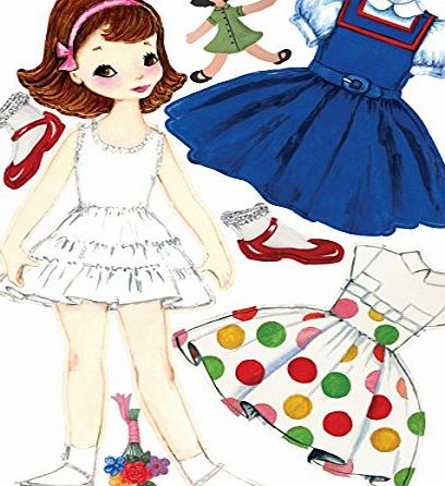 Wallies Dress Up Doll Decals Wall Play Peel and Stick Decor , Multi-Colour