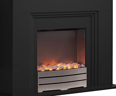 Warmlite WL45013 Canterbury Fireplace Suite, 2000 W - Black