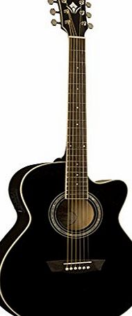 Washburn EA12B Electro Acoustic Guitar - Black