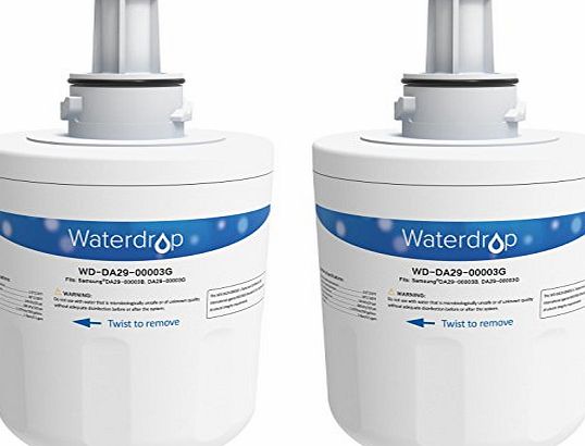 Waterdrop 2 x Waterdrop Compatible Samsung DA29-00003G Aqua Pure Plus HAFIN Fridge Freezer Ice amp; Water Filter