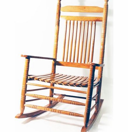 ORLEANS - Solid Wood Traditional Rocking Chair - Oak